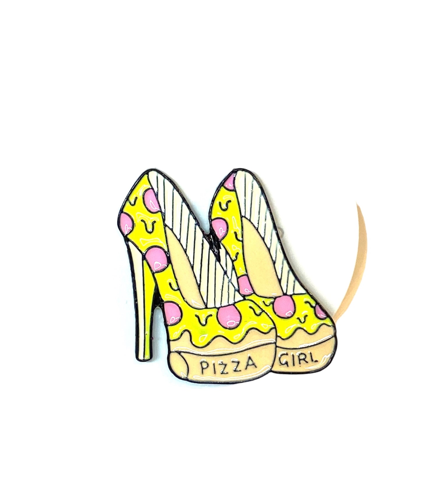 Pizza High Heel Shoe Pin