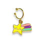 Rainbow Shooting Star Ear Cuffs Set
