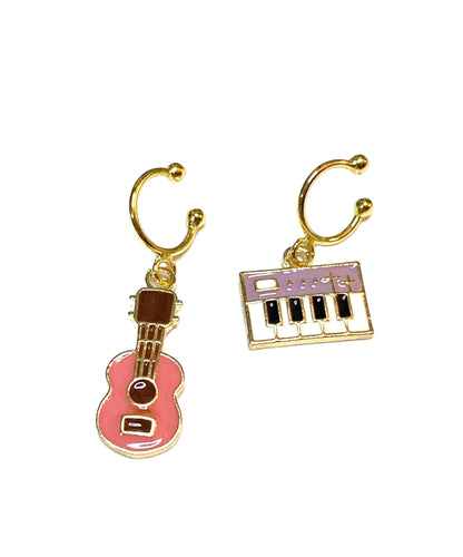 Guitar and Piano Music Ear Cuffs