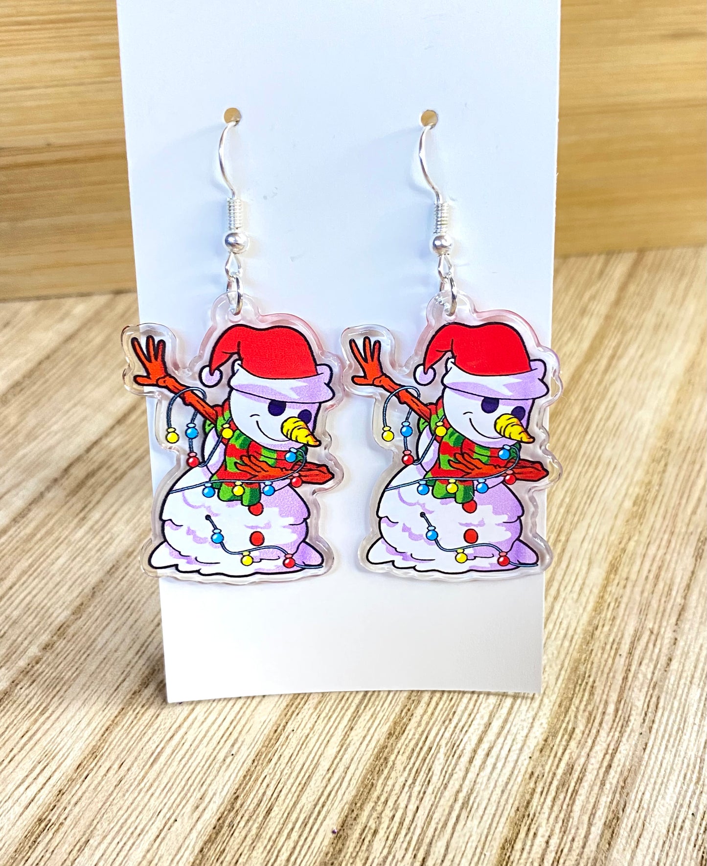 Snowman Earrings