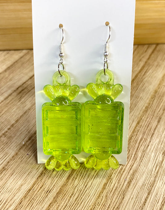 Green Candy Earrings