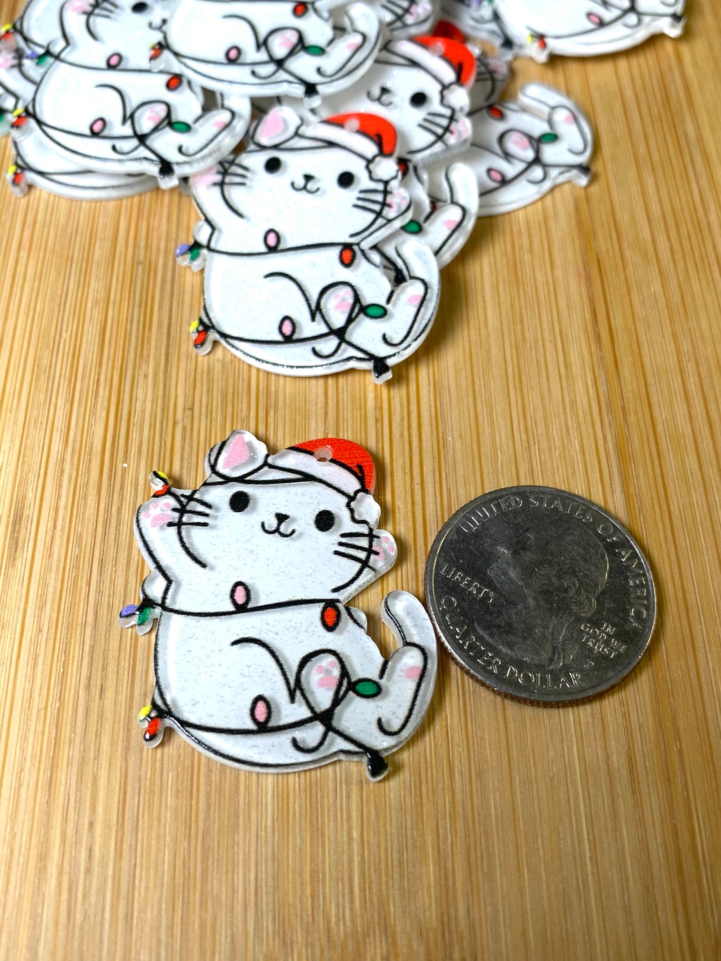 Christmas Kitten Pendants