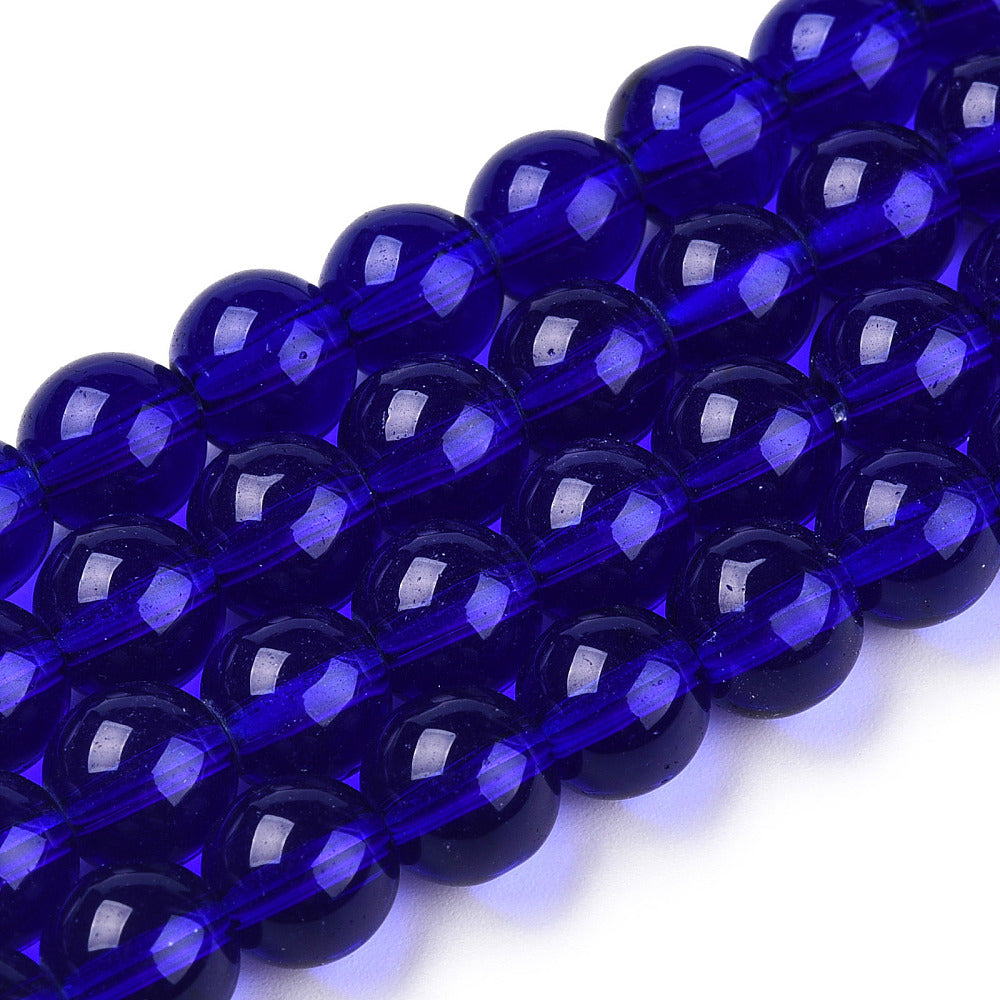 Dark Blue Glass Beads