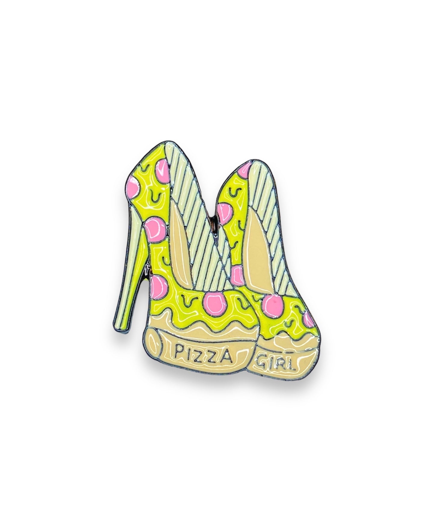 Pizza High Heel Shoe Pin