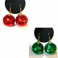 Sequin Christmas Ornament Earrings