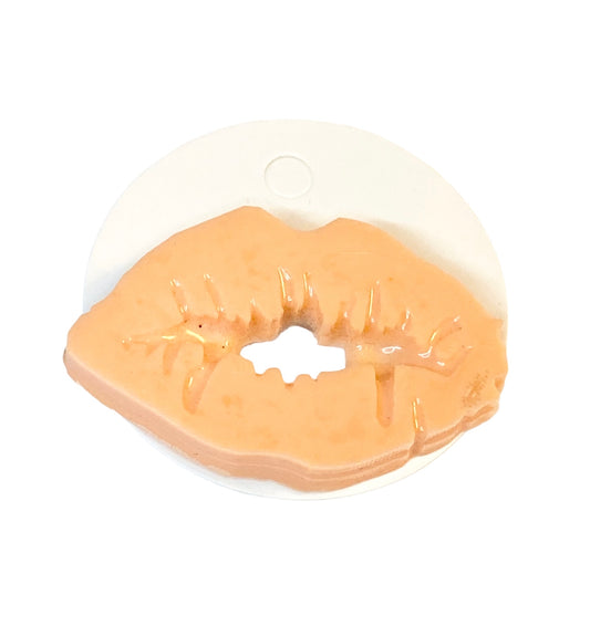 Orange Lips Pins