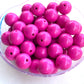 Dark Pink Chunky Bubblegum Acrylic Beads