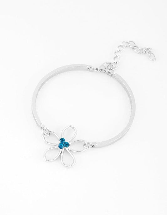Blue Stone Flower Bracelet
