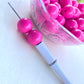 Dark Pink Chunky Bubblegum Acrylic Beads