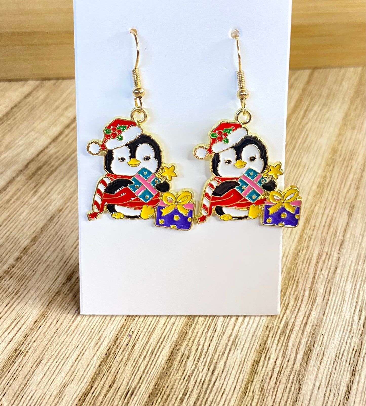 Christmas Penguin Earrings