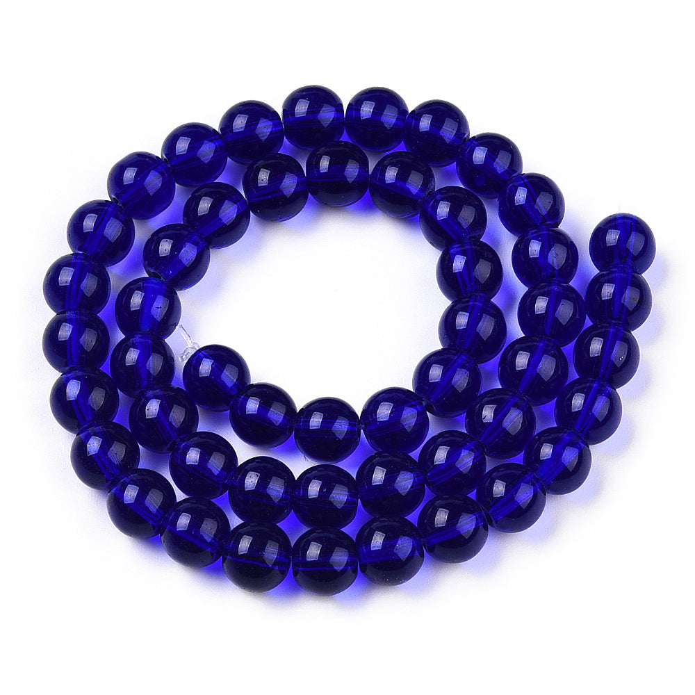 Dark Blue Glass Beads