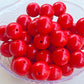 Red Chunky Bubblegum Acrylic Beads