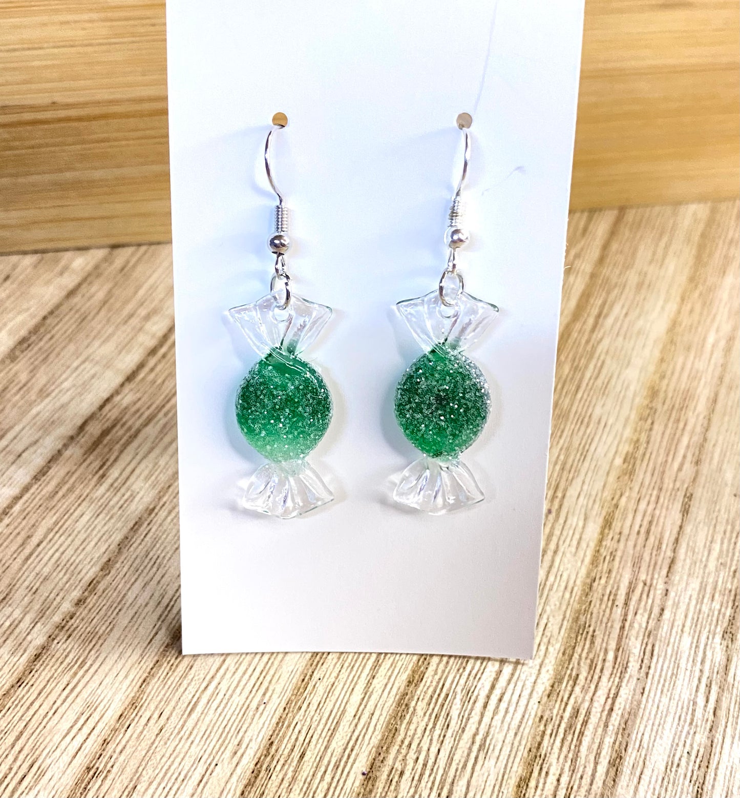 Green Candy Earrings