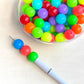 Neon Multicolor Mix Chunky Bubblegum Acrylic Beads