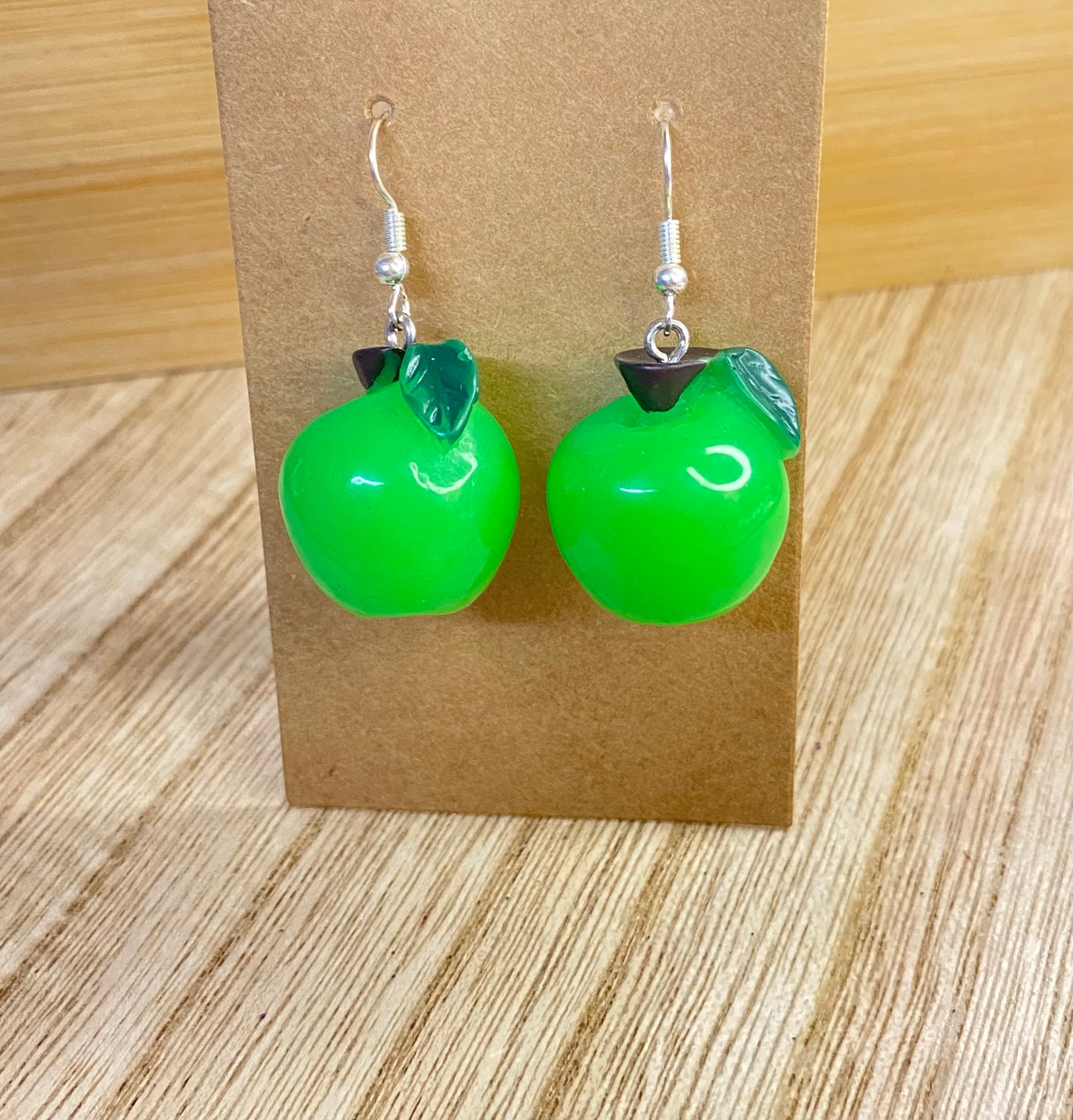 Green Apple Earrings