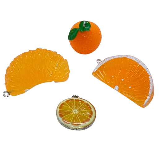 Orange and Tangerine Charms and Pendants