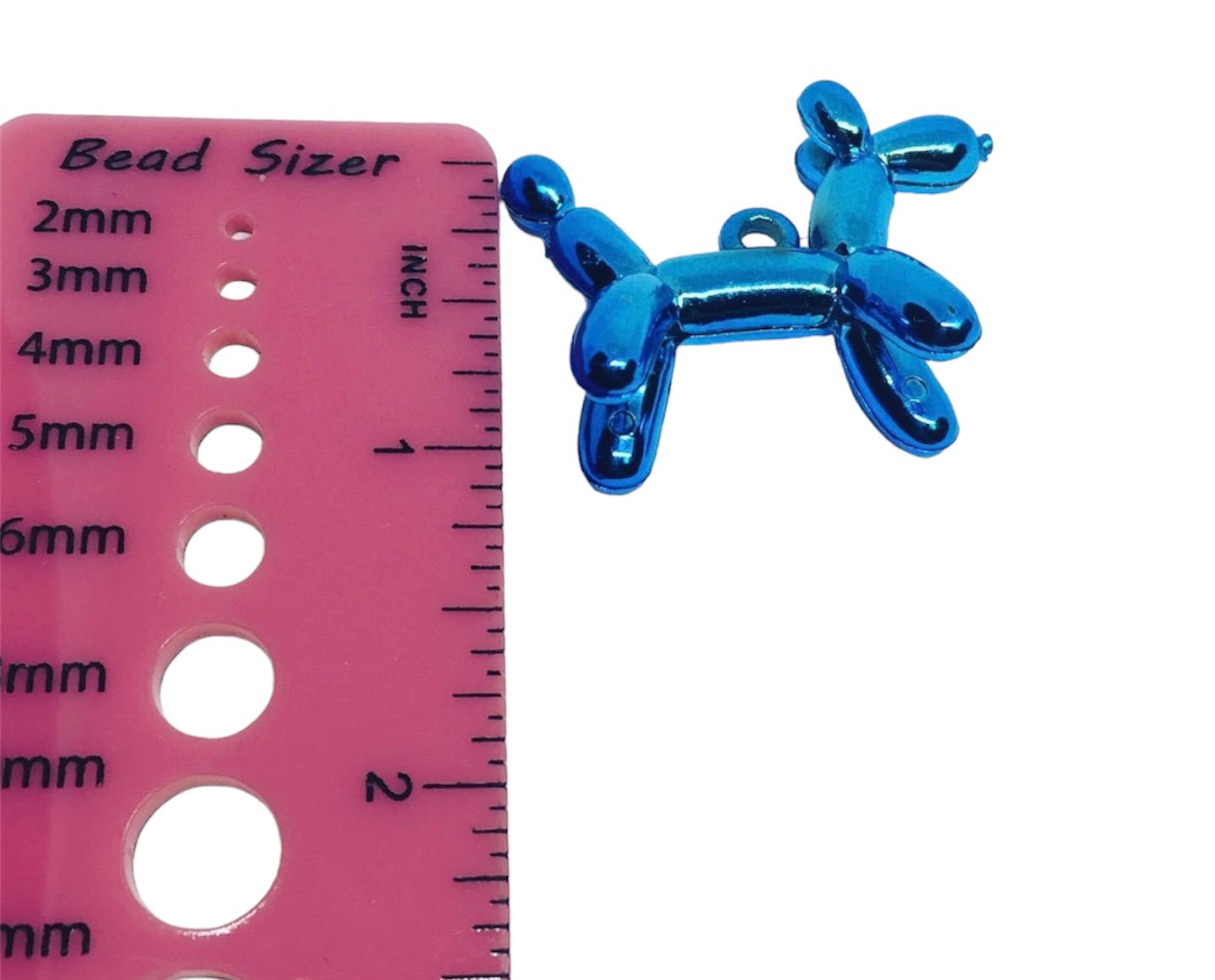 Blue Balloon Dog Charm Pendants