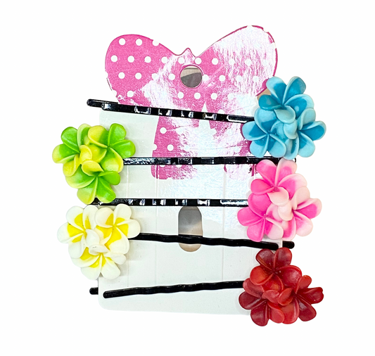 Flower Bobby Pin Hair Clips Set of Five