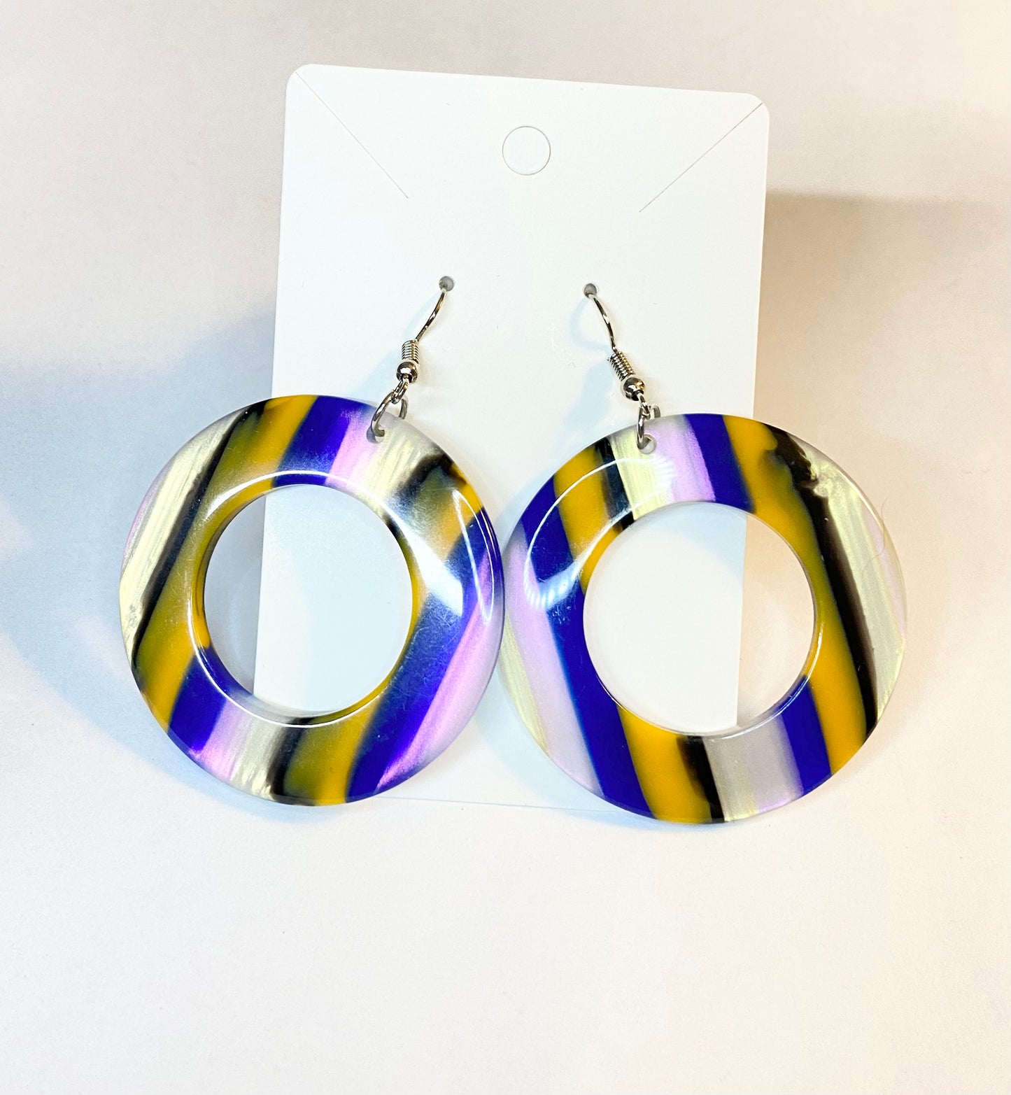 Multicolor Disc Earrings