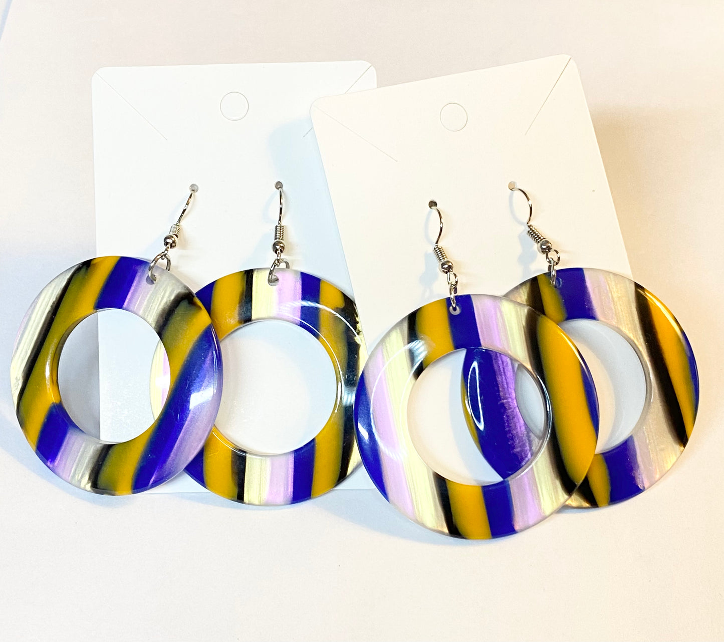 Multicolor Disc Earrings