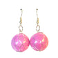 Pink and Silver Earrings