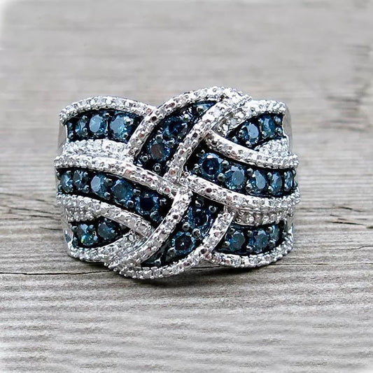 Blue Stone Fashion Vintage Style Rings